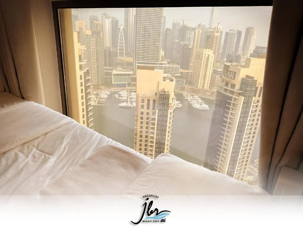 Premium Jbr Beach Stay-Beach Access & Seaview location